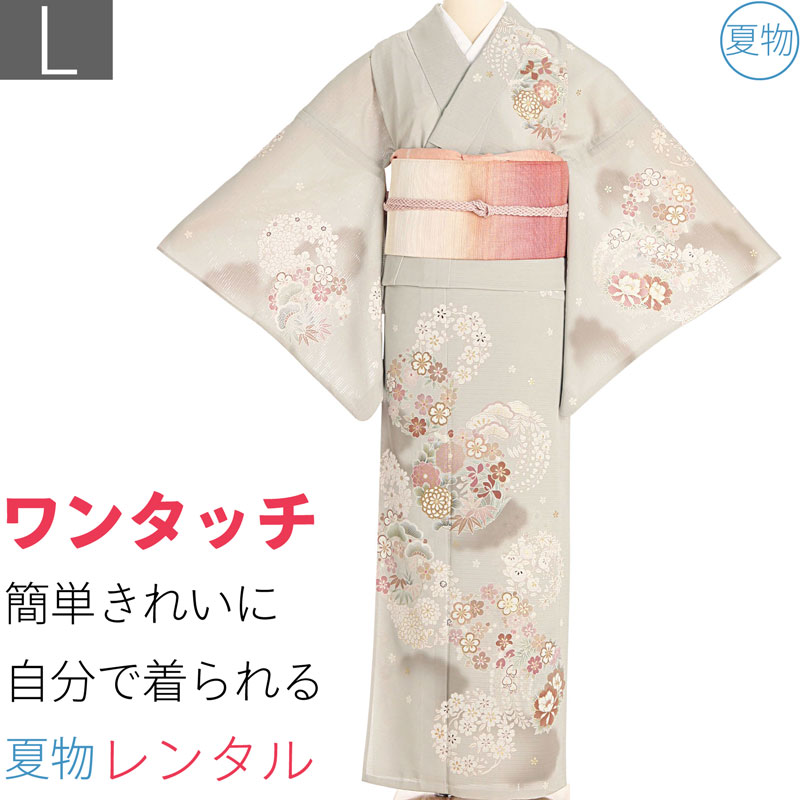 洗える夏着物 簪 トールサイズ 絽 訪問着 着物 A3009 - メルカリ