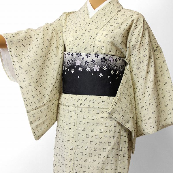 【レンタル】宅配レンタル着物セット(夏物・薄物・紗)「Sサイズ」 (4011)｜レンタル着物 みやこもん