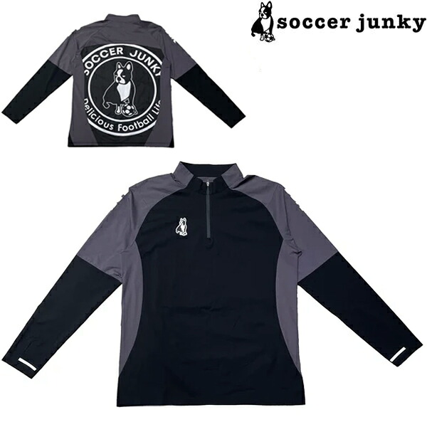 soccer junky サッカージャンキー パンジェルマン 二分の一ZIPストレッチトレーニングトップ SJ26A01-2 蹴球 フットサル