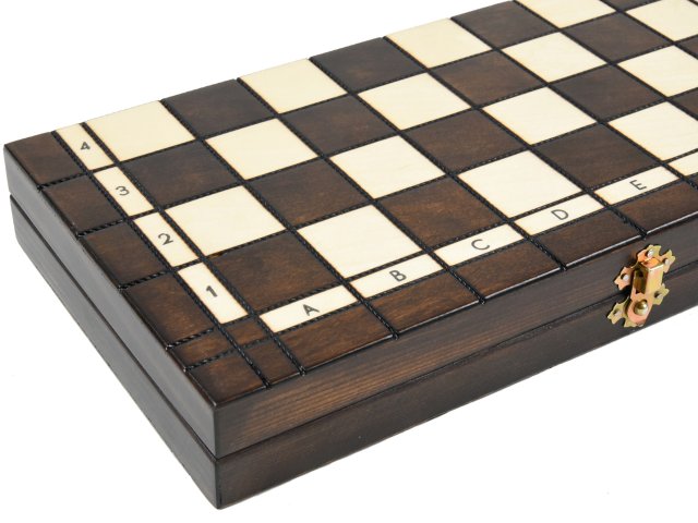 【SALE／87%OFF】 ポーランド製 ハンドメイド 木製 チェス セット Olympia オリンピア ブラウン35cm×35cm