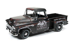 1/18 1955 Chevy Stepside Pick Up `The Three Stooges(三ばか大将)` 劇中車 ブラック AWSS115 【AMERICAN MUSCLE/アメリカンマッスル】【4548565317264】｜hobbyshop KUME
