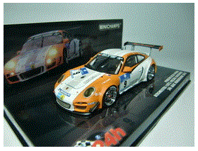 1/43 ポルシェ 911 ＧＴ3Ｒ ハイブリッド(No.9/ニュルブルクリング24h 2010）BERGMEISTER/LIETZ/HOLZER/RAGGINGER【ミニチャンプス】【436108909】【4012138104686】