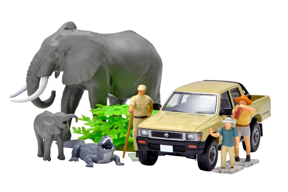 海洋堂×トミカリミテッド ヴィンテージ 1/64 #カースナップ29a サファリ2(トヨタ ハイラックス4WDピックアップ) 330561【トミーテック】【4543736330561】