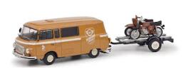 1/43 Barkas B1000 trail.+2mot  450364200 【Schco/シュコー】【4007864058358】 車-乗り物のおもちゃ