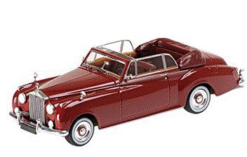 1/43 ロールスロイス シルバークラウド2 カブリオレ 1960年 レッド 436134930【ミニチャンプス】【4012138101913】