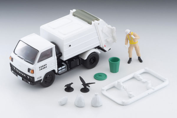 1/64 LV-N343b 三菱ふそう キャンター 洗い濯ぎ車（白） 図形付【336525】ミニカー  336525【トミーテック】【4543736336525】