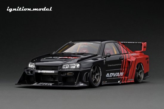 LB-ER34 Super Silhouette SKYLINE Black/Red (ミニカー)   IG2703【ignition model/イグニッションモデル】【4573448897038】