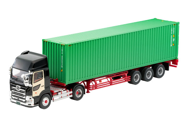 1/64 LV-N292c 日野プロフィア 40ft海上コンテナトレーラ（東邦車輛TC36H1C34）（黒） 332534【トミーテック/TOMYTEC】【4543736332534】｜hobbyshop KUME