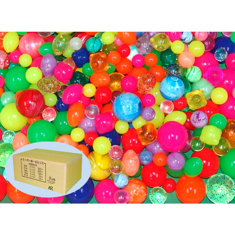 スーパーボールノーマルミックス1000ヶ入<br>【縁日・お祭り用品・模擬店・販売】<br>