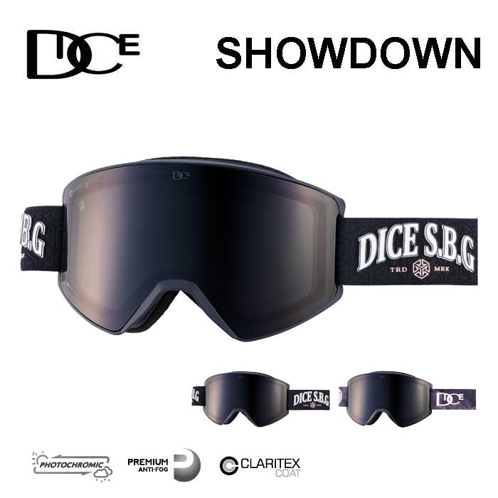 新品 DICE ダイスゴーグル SHOWDOWN フォトロミック DICE ゴーグル スノーボード スキー ダイス ショーダウン 24-25