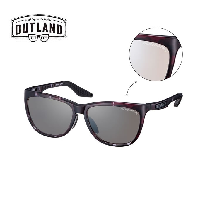 【楽天市場】【最大P19倍!!10日は5と0のつく日!!】アウトランド サングラス 調光 ミラー OUTLAND OL108 BAATARA