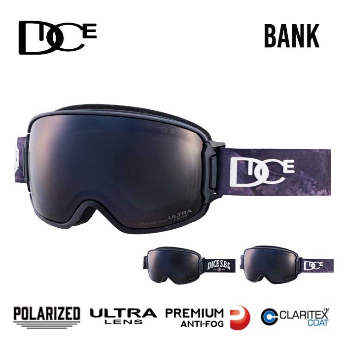 スキー・スノーボードアクセサリー DICE BANK PHOTOCHROMIC MIT BLUE DICE snowboarding goggles | ダイススノーボーディングゴーグル
