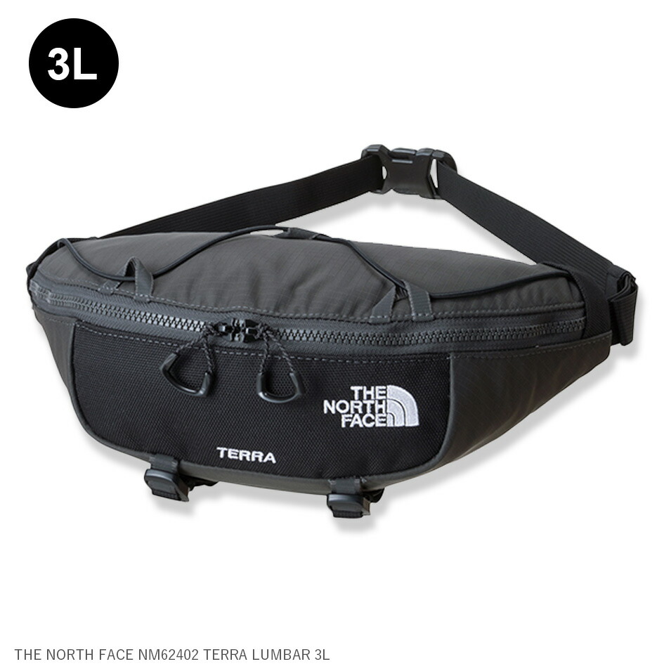 【10日最大P19倍】ザ・ノース・フェイス THE NORTH FACE NM62402 TERRA LUMBAR 3L テラランバー3L ウエストバッグ NM62402 メンズ レディース ユニセックス 軽量 2.5L 日帰りハイキング フィット設計 ブラック