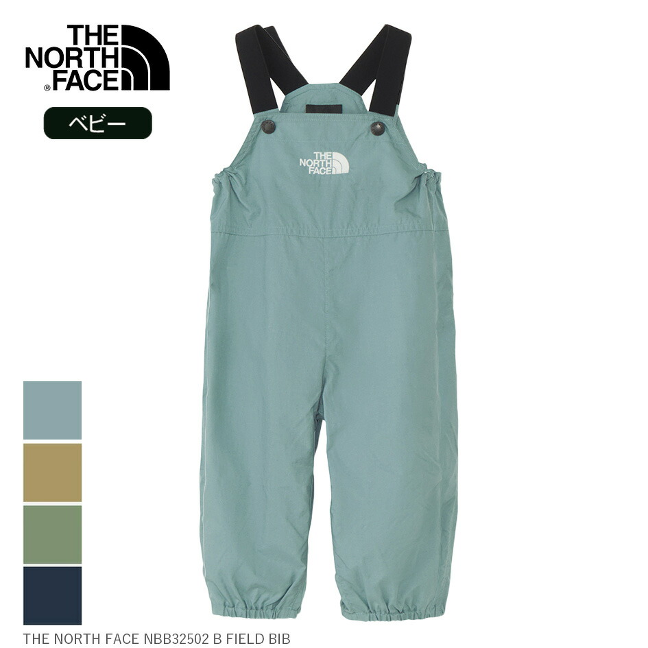 ノースフェイス　フィールドビブ　タイムグリーン THE NORTH FACE ザ・ノース・フェイス ベビーオーバーオール 80