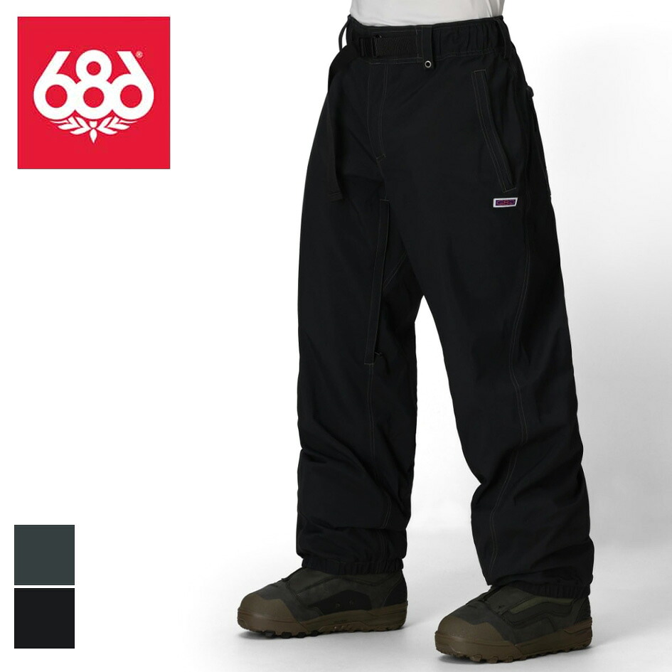 シックスエイトシックス 686 M5WN239 MENS DOJO SHELL PANT シックスエイトシックス MENS DOJO SHELL PANT メンズ 25-26モデル ドウジョウ シェルパンツ モ リップストップ スノーボードパンツ 20K防水 15K透湿 PFASフリー Forest Bailey ユニセックス対応 (251020)|AUTUMN GARAGE