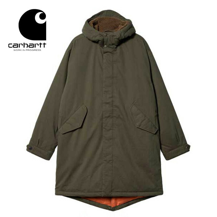 CARHARTT カーハート ジャケット FISHTAIL PARKA フィッシュテール パーカー モッズコート コート マウンテンジャケット フーディー フード ブラック カーキ メンズ レディース ユニセックス 男性用 女性用 CA21FWJALL carhartt23033-9.jpg