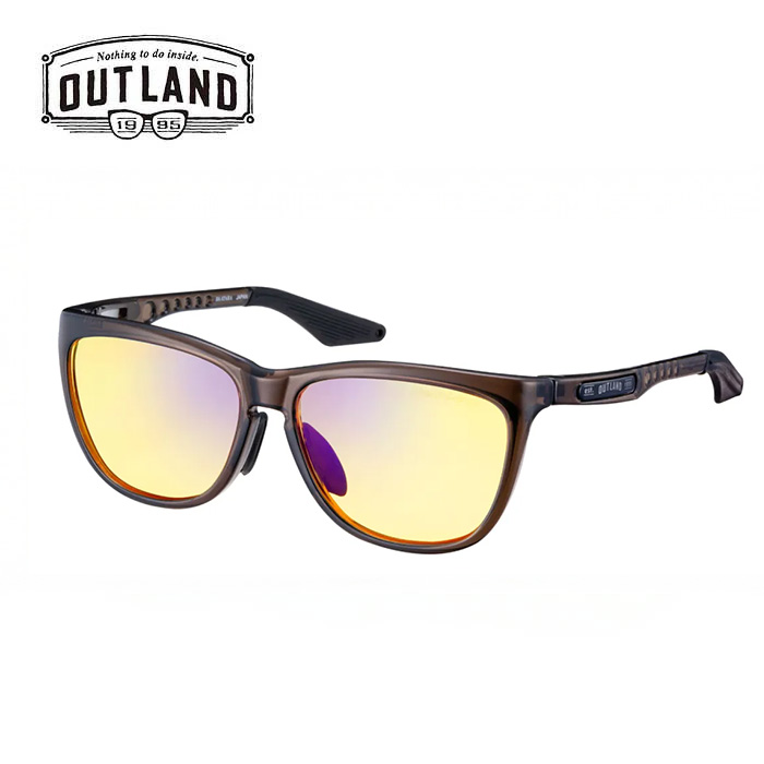 【決算セール開催中】アウトランド OUTLAND OL-109 BAATARA OUTLAND CBR サングラス クリアブラウン &times; ナイトイエロー 日本製 (251011)｜AUTUMN GARAGE