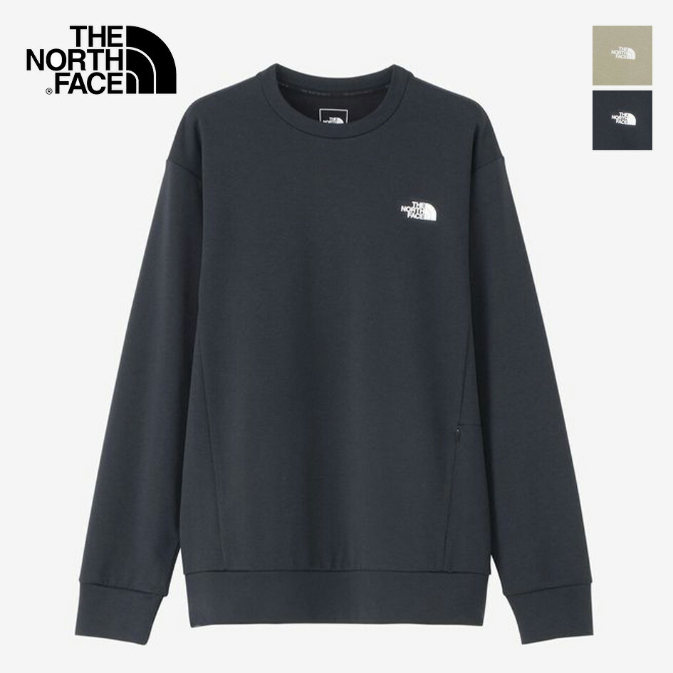 【最大P28倍マラソン】ザ・ノース・フェイス THE NORTH FACE モーションクルー ユニセックス 秋 冬 春 トレーニング ランニング デイリーユース 吸汗速乾 UVカット スウェット トレーナー リラックスフィット 左脇ファスナー付きポケット NT32496 MOTION CREW (260127)