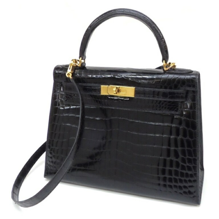 楽天市場】【HERMES】エルメス ケリー28 二ロティカス クロコダイル