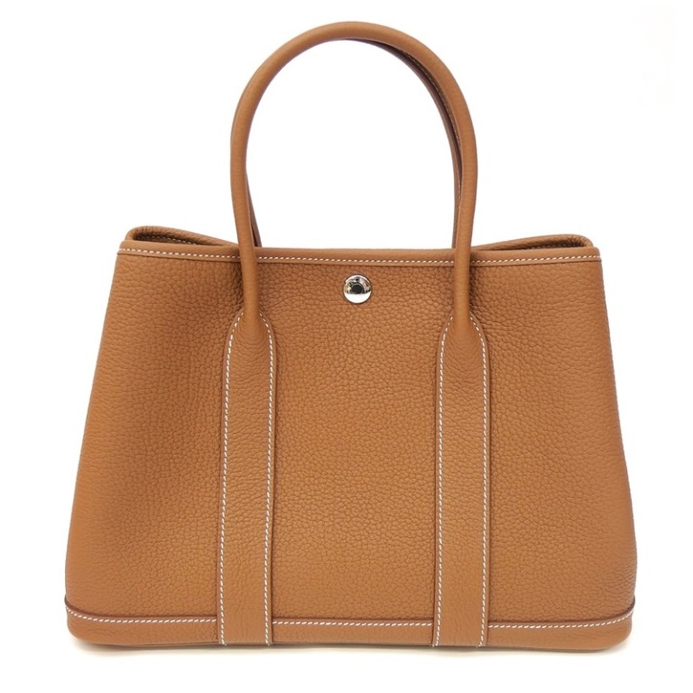 美品 HERMES ガーデンパーティ TPM ネゴンダ エトゥープ ガーデンパーティTPM ネゴンダ エトゥープ シルバー金具 未使用