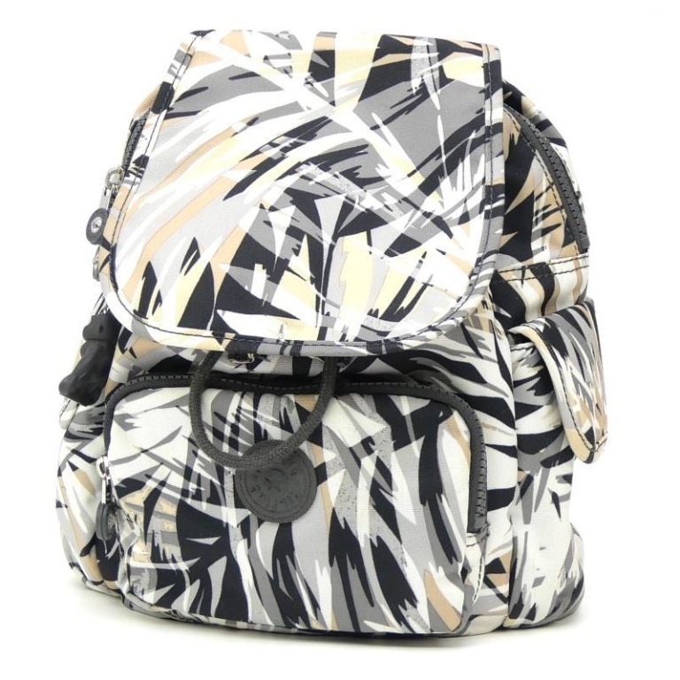 【楽天市場】キプリング KIPLING リュック 黒×白×ベージュ ナイロン 【中古】(69157)：堀田商事質店 楽天市場店