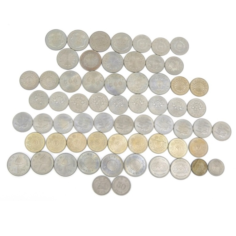 記念硬貨・旧硬貨いろいろ 63枚セット 16種類 26600円分 記念貨幣 【中古】(70144)｜堀田商事質店　店