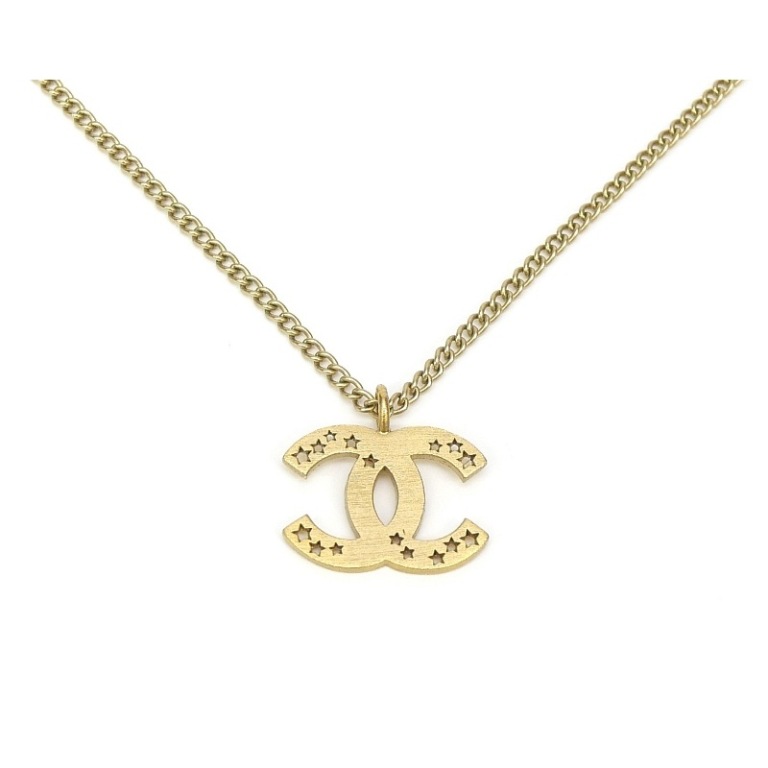 シャネル CHANEL ペンダントネックレス ココマーク スター 03A ゴールド【中古】(67805)