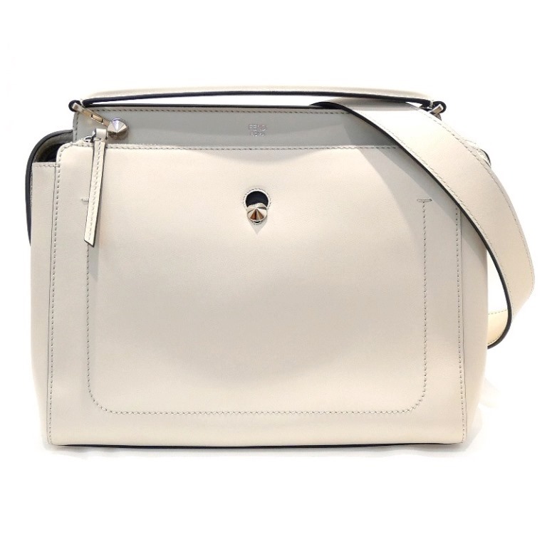 フェンディ FENDI ドットコム 3WAY ベージュ系 レザー 【中古】(70733)｜堀田商事質店　店