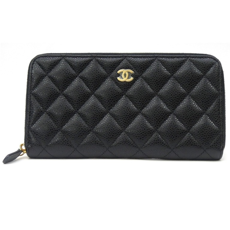 【超極美品】CHANEL ジップアラウンドウォレット　キャビアスキン　マトラッセ 楽天市場】シャネル CHANEL マトラッセ ラウンドファスナー 長