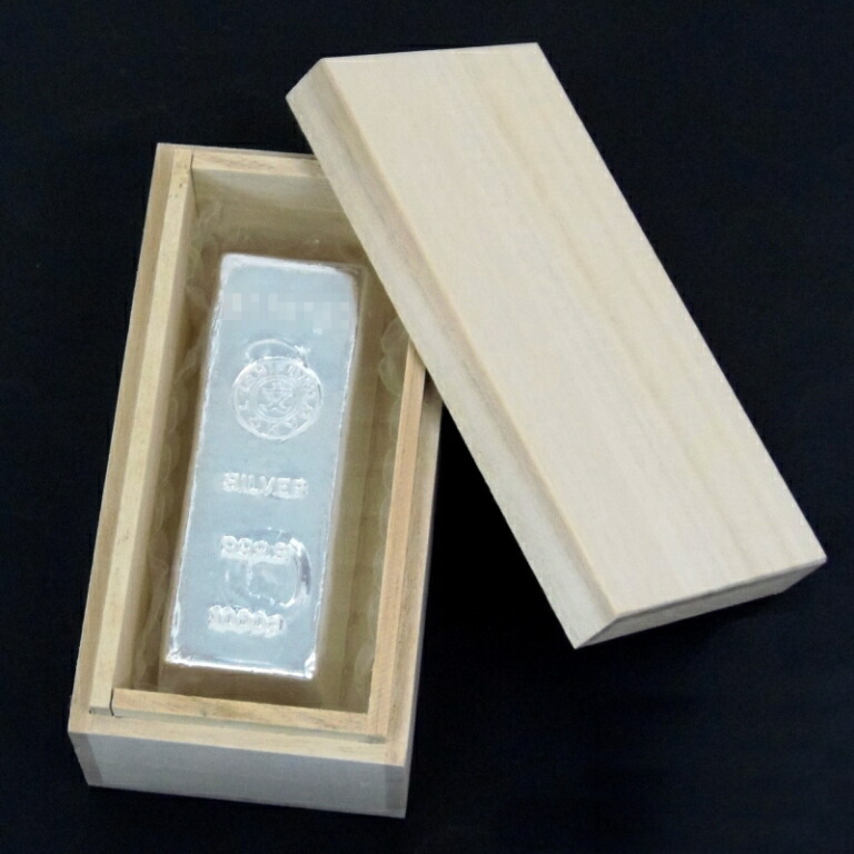 石福金属興業 純銀 インゴット [桐箱付] 1kg 1000g ingot(54958)