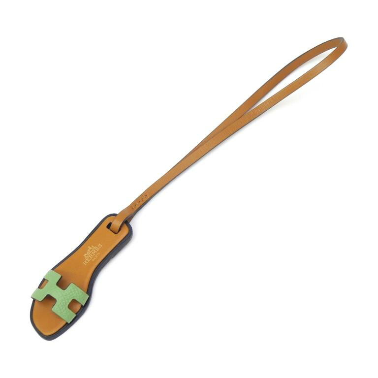 エルメス HERMES バッグチャーム オランナノ グリーン(68525)