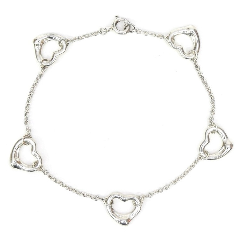 TIFFANY&Co. ティファニー シルバー ピアスドハート ブレスレット TIFFANY&CO ティファニー ピアスドハートブレスレット シルバー