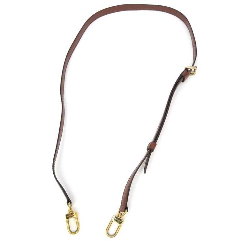 ルイ・ヴィトン LOUISVUITTON ストラップ 長さ自然調整能力のある 赤銅色 【中古】(67765) バッグ-バッグ・小物・ブランド雑貨