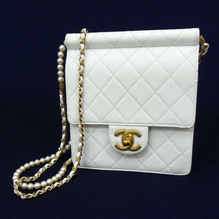 楽天市場】【中古】CHANEL シャネル マトラッセ パール付き