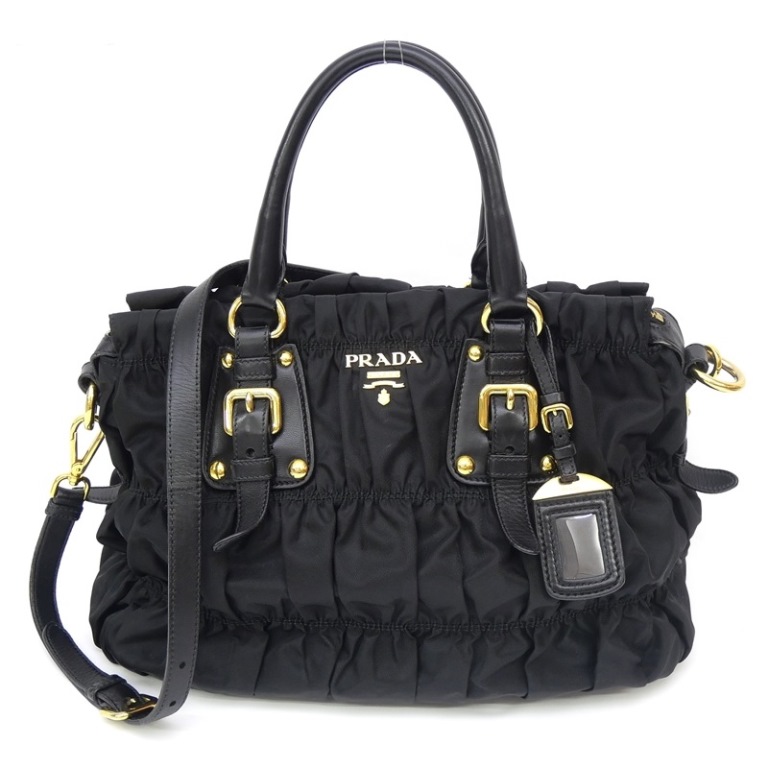 PRADA プラダ ナイロン テスート トートバッグ ショルダーバッグ ブラック PRADA】プラダ トートバッグ ナイロン レディース ショルダー