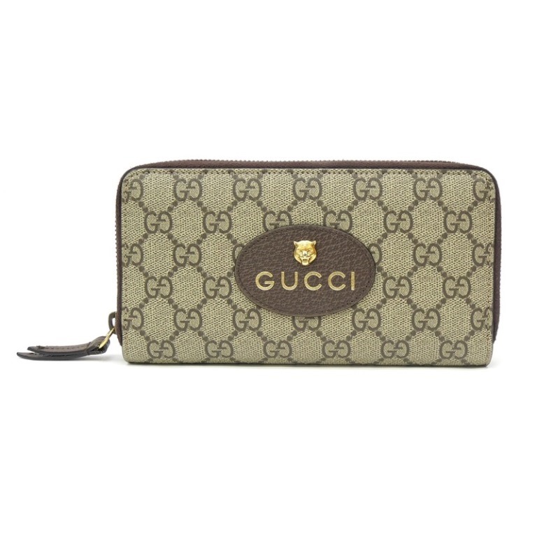 国内発送【GUCCI】グッチ 長財布 GGスプリーム ラウンドジップ GGキャンバス グッチ 財布 GUCCI ラウンドファスナー長財布