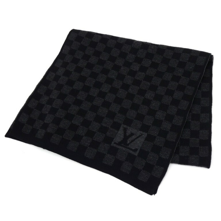 【大人気モデル】ルイヴィトン　ダミエグラフィット　エシャルプ　マフラー　黒 楽天市場】LOUIS VUITTON ルイヴィトン ダミエ グラフィット