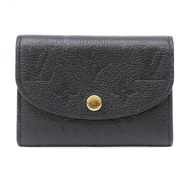 ルイ・ヴィトン LOUISVUITTON モノグラム・アン工業プラント ポルトモネ･ロザリ M81455 ノワール 【中古】(70914)