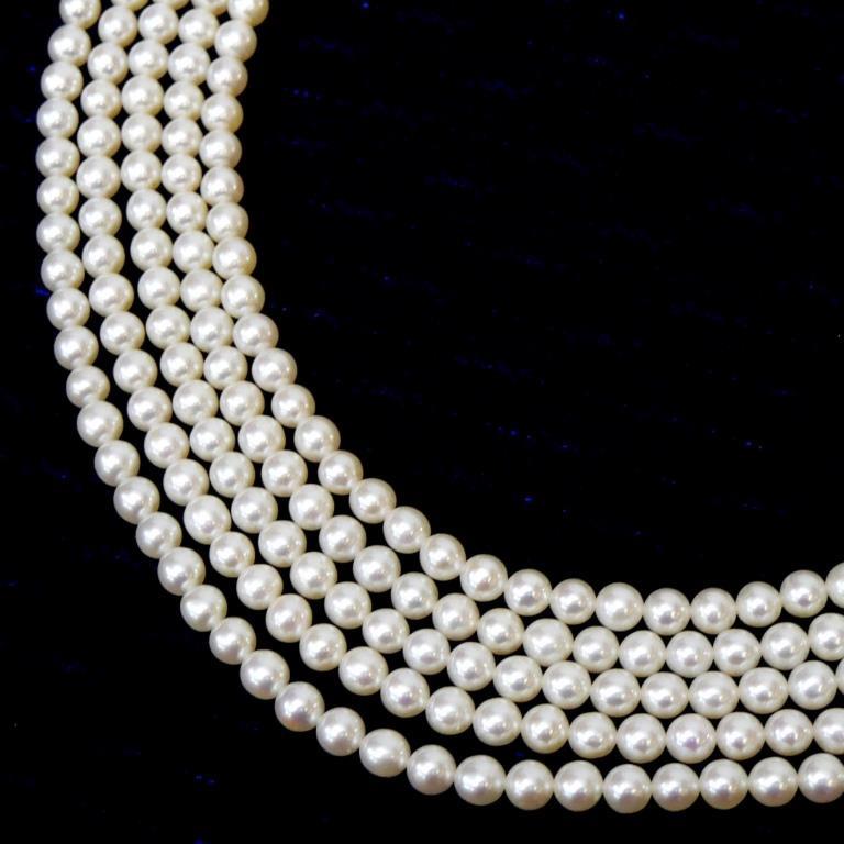 楽天市場】TASAKI 2連パール ネックレス パープル グラデーション