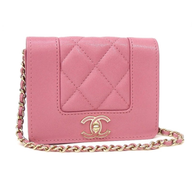 新品 CHANEL ノベルティ チェーン付きミニコインケース 新品未使用CHANELノベルティ チェーンフック付きコインケース