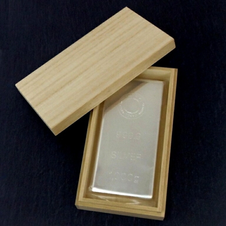 徳力本店 純銀インゴット [桐箱付] シルバー/SV999.9 1000ｇ(1kg)(42085)