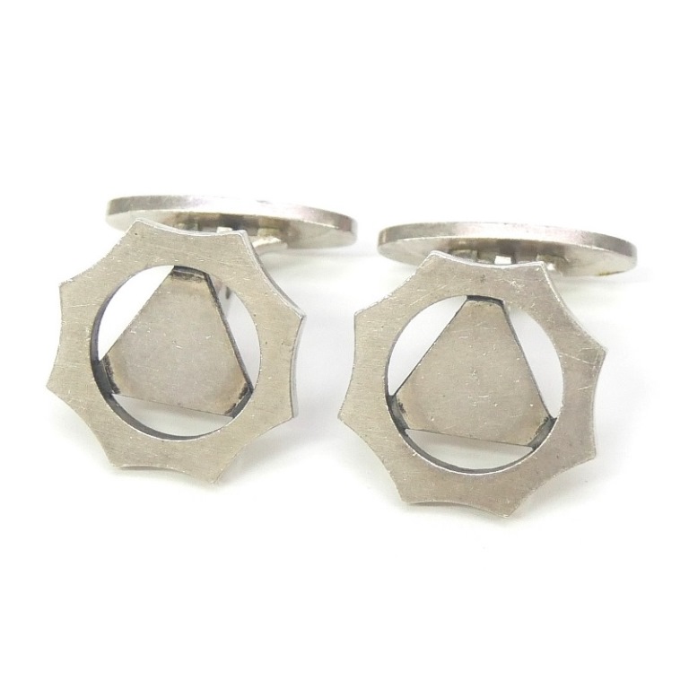 ジョージ・ジェンセン Georg Jensen カフスリンク カフリンクス /しろがね色/SV925 【中古】(66458)