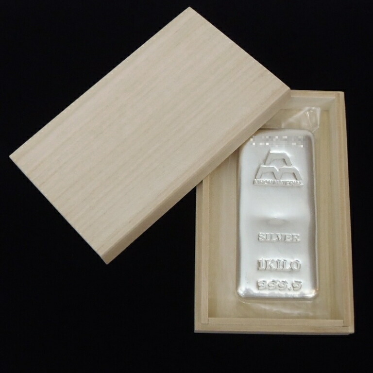 【楽天市場】日本マテリアル 純銀 インゴット ingot /シルバー/SV999.9 1000g(1kg)(57267)：堀田商事質店 楽天市場店