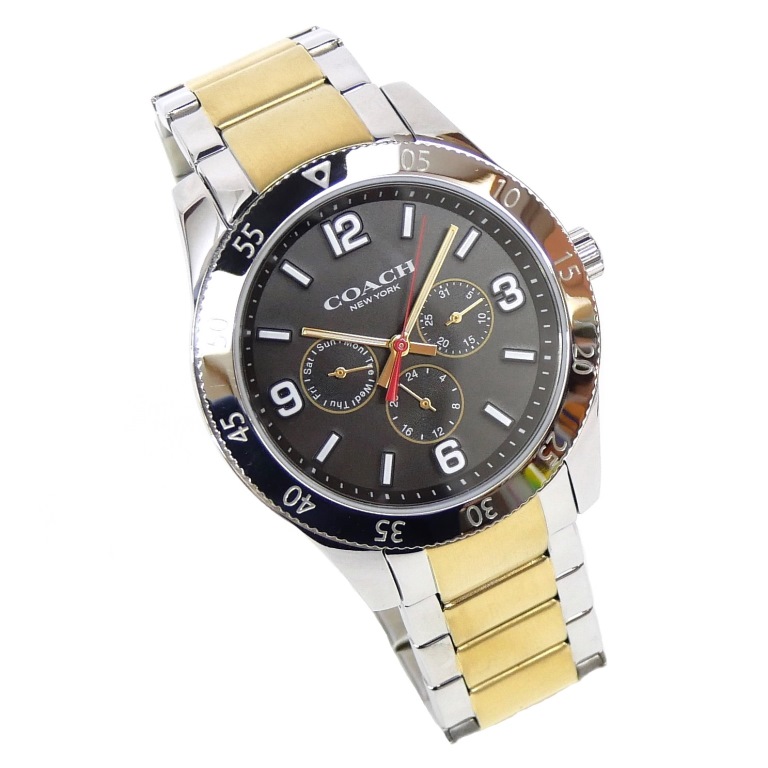 コーチ COACH メンズウォッチ 腕時計 ケイシーウォッチ 42MM CA.133.2.14.1753 黒文字盤 ステンレススチール 【中古】(70472)|堀田商事質店 店