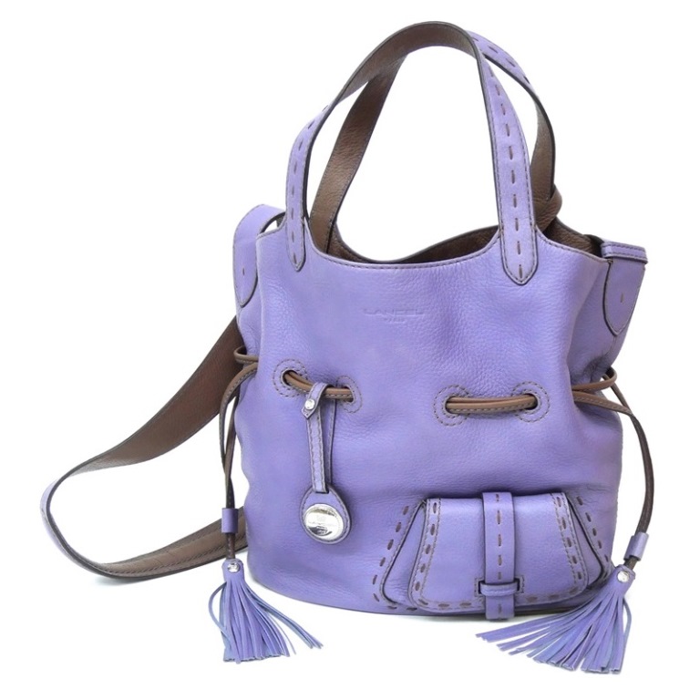 ランセル LANCEL ショルダーバッグ 2WAY ラベンダー&times;ブラウン 【中古】(43250)｜堀田商事質店　店
