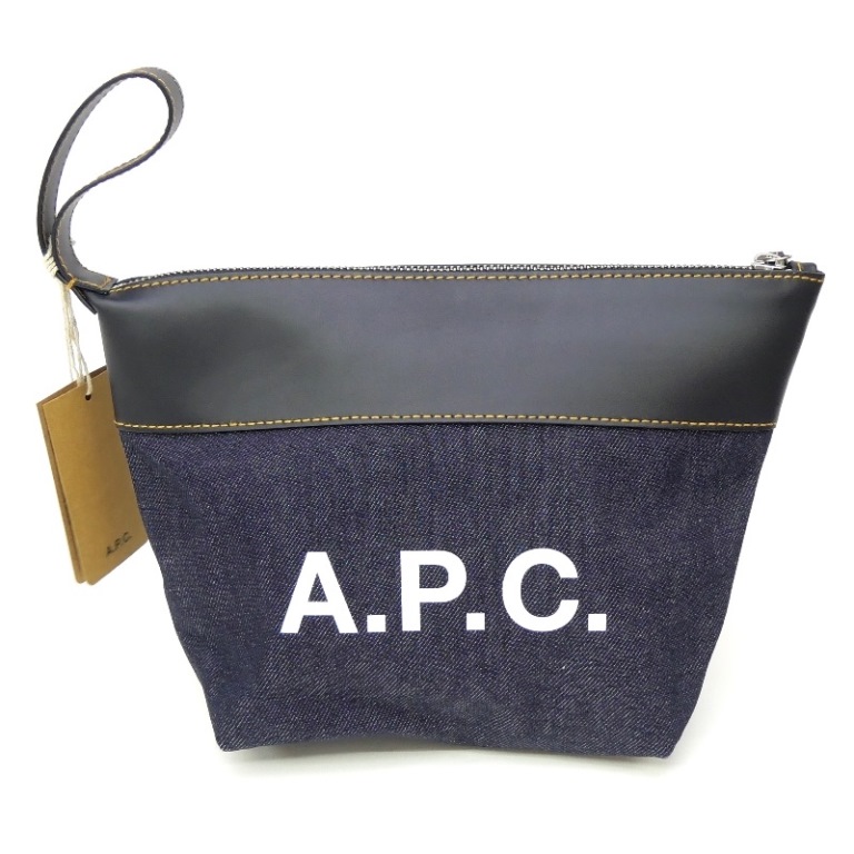 アー・ペー・セー A.P.C. 同盟罷工一回り付クラッチペダル御徒面子 合切袋 ジーンズ CODDP M63526(70706)