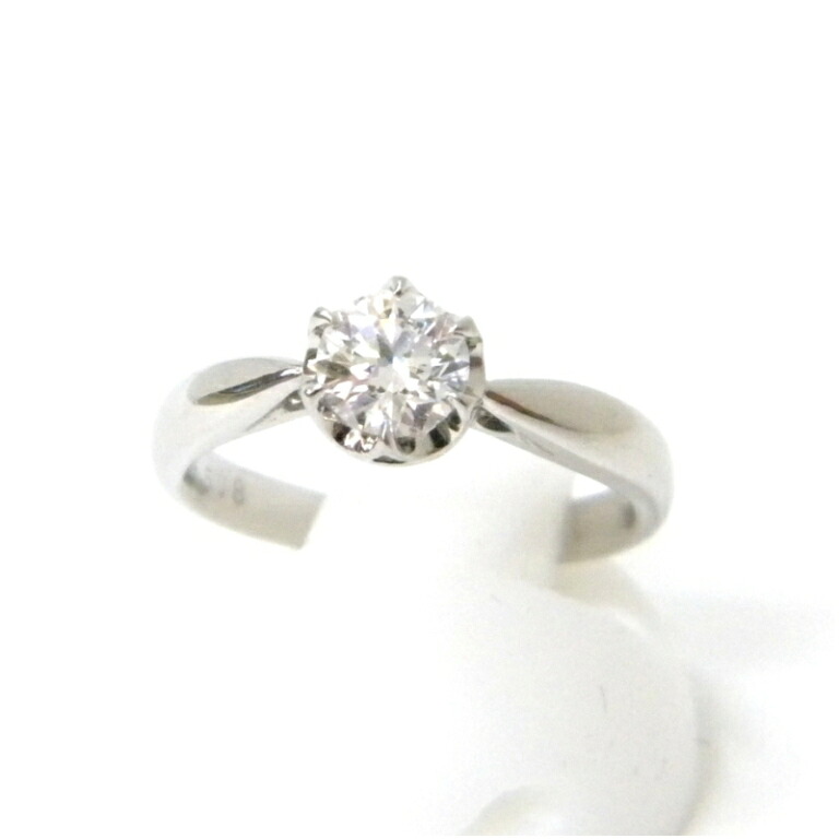 指輪 ダイヤ立爪リング Ｄ/ＩＦ/ＥＸ 0.508ct /プラチナ/Pt900 4.3ｇ ＃9 【中古】(44562)｜堀田商事質店　店