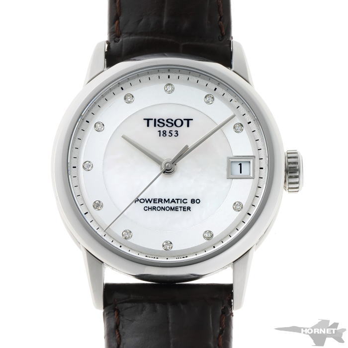 楽天市場 Tissot ティソ ラグジュアリー パワーマチック80 オートマチック T086 8 16 116 00 ホワイトシェル シルバー文字盤 Ss 中古 時計 ホーネットイトウ質店楽天市場支店