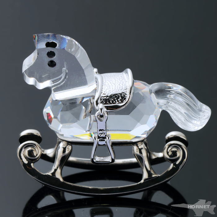 楽天市場】スワロフスキー ロッキングホース 木馬 Swarovski