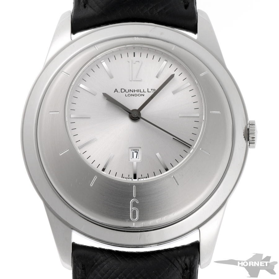 dunhill ダンヒル エキセントリック クォーツ DQV210AL シルバー文字盤 SS 【中古】【時計】 2210144